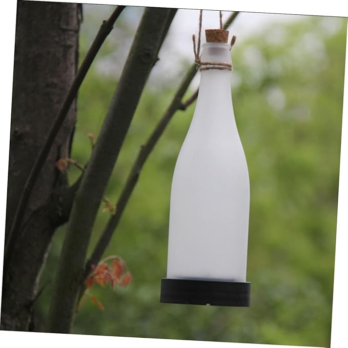 5 Pcs Solar Bottle Lights Led Plastic Waterproof Outdoor Garden Yard Patio Pathway Lights for Christmas Halloween Weddings Random