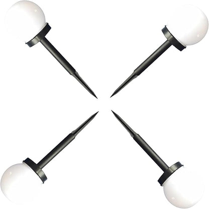 COHEALI 4pcs Solar Lawn Lights Bubble Shaped Garden LED Pathway Lights Warm White Solar Sphere Outdoor Landscape Lighting for Yard and Garden