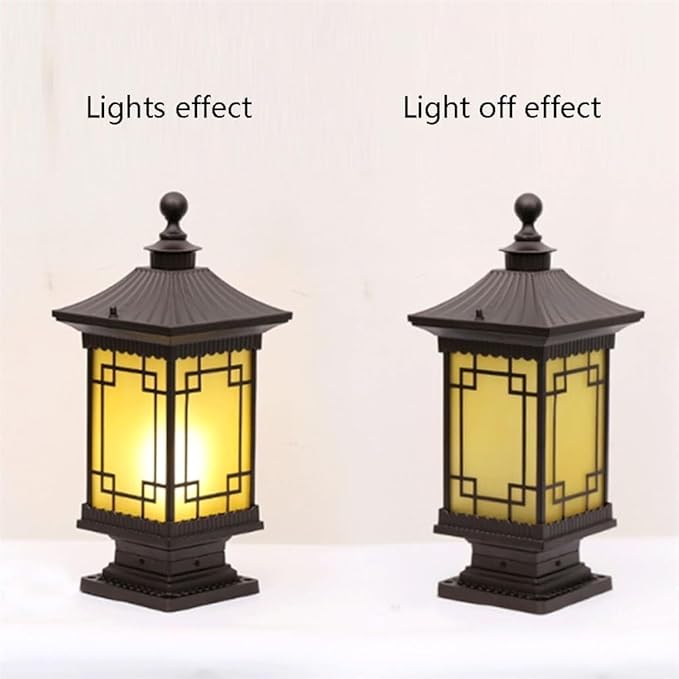 American Style Villa Garden Lights Lawn Vintage Outdoor s Pillar C Lamp Exterior Courtyard Gate Landscape Column | Lumora