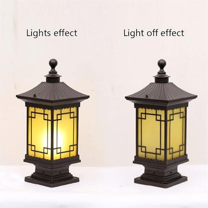 American Style Villa Garden Lights Lawn Vintage Outdoor s Pillar C Lamp Exterior Courtyard Gate Landscape Column Light Outside Yard Post Lamps