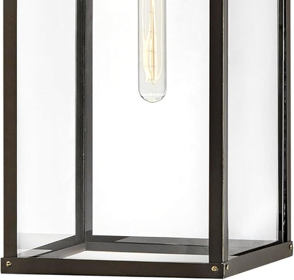 Hinkley Porter Collection One Light Extra Large Outdoor Wall Mount Lantern, Oil Rubbed Bronze