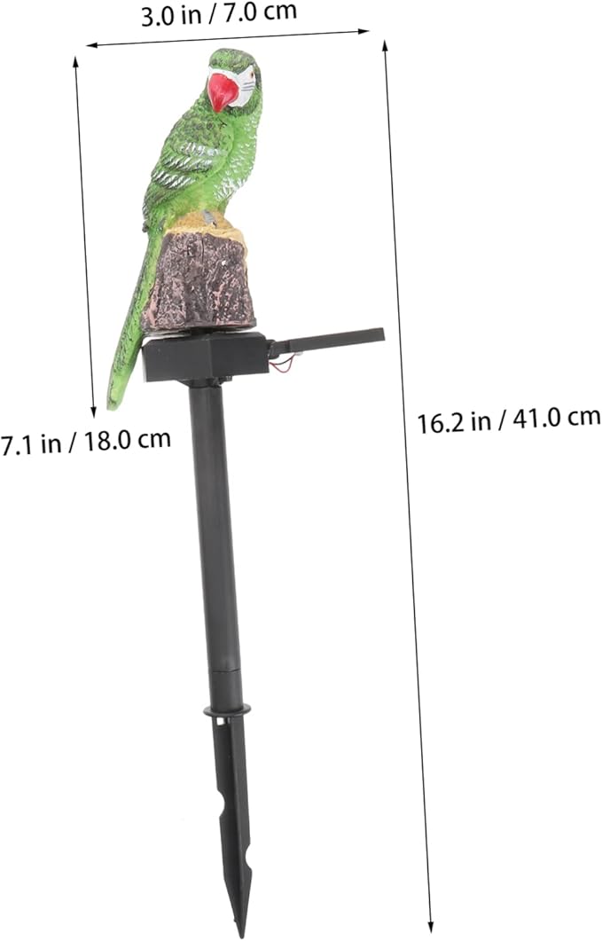 1pc Parrot-Shaped Solar Energy Decorative Lamp Garden Light Adornment for Pathway Patio and Flower Bed Ground | Lumora