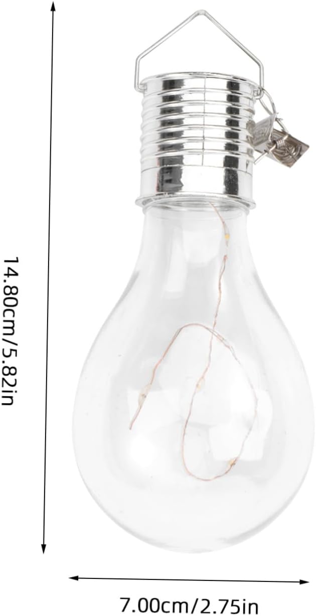 DOITOOL 6pcs Solar Powered Copper Wire Led Hanging Bulb Warm White Light for Garden Patio and - Outdoor Wall Light | Lumora