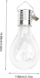 DOITOOL 6pcs Solar Powered Copper Wire Led Hanging Bulb Warm White Light for Garden Patio and - Outdoor Wall Light | Lumora