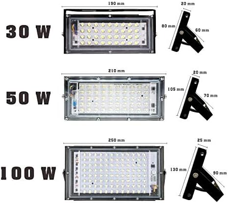 HOOK 100W Led Flood Light AC 220V 230V 240V Outdoor Floodlight Spotlight IP65 Waterproof LED Street Lamp Landscape | Lumora