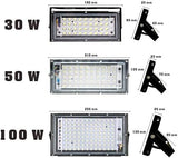 HOOK 100W Led Flood Light AC 220V 230V 240V Outdoor Floodlight Spotlight IP65 Waterproof LED Street Lamp Landscape | Lumora