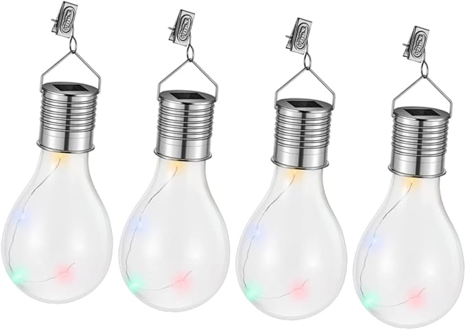 4pcs Solar Wire Bulbs Led Hanging Light Bulbs for Garden Outdoor Landscape | Lumora