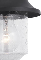 Progress Lighting Weldon Collection 1-Light Clear Seeded Glass Farmhouse Outdoor Small Wall Lantern Light Textured | Lumora
