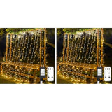 suddus 300 LED Curtain Lights Warm White 2PACK