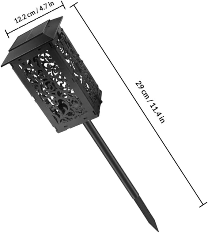 TOYANDONA Solar Garden Lights LED Solar Pathway Lights Outdoor Waterproof Foldable Lawn Landscape Lighting Decorative for Patio and Garden