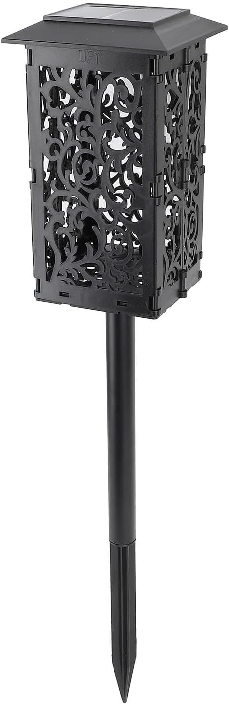 Hyuduo Solar Pathway Lights Outdoor ABS Material Auto On Off IP65 Safety with Overcharge Light Recognition Garden Stake Lights Landscape Pathway Lights for Deck Yard