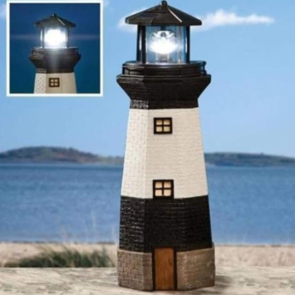 LEDMOMO Solar Powered Lighthouse,Garden Lights,Outdoor Patio Yard Garden Lawn Decoration (Random Color)