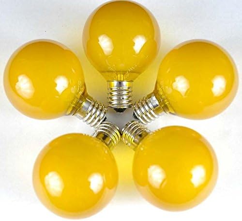 100 Foot G50 Outdoor Patio String Lights with 125 Yellow Globe Bulbs – Indoor Outdoor String Lights – Market Bistro | Lumora