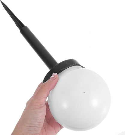 Solar Lawn Light Globe, Garden Solar Ground Plug Light, Outdoor Waterproof Warm White Pathway Lamp for Yard and Patio Decor,