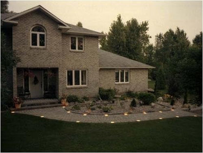 Residential Paver Lights 4" x 8" for Walk, Patio, Driveway, & Pool Deck Installation , 14 Pack Installation Kit
