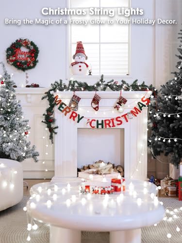 Connectable 43FT 100LED Globe String Lights Indoor, Smart Christmas Lights