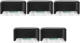 VALICLUD Solar Fence Lights 5pcs Waterproof LED Deck Lights with Warm White Solar Step Lighting for Outdoor Garden | Lumora