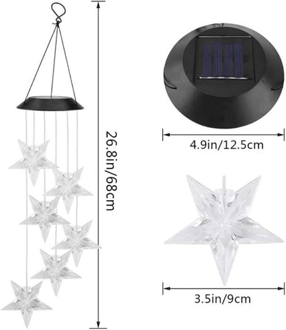 EpicGadget Large Star Solar Light - Color Changing Waterproof Outdoor Garden Decorative Lights for Walkway Pathway Backyard Christmas Decoration Parties