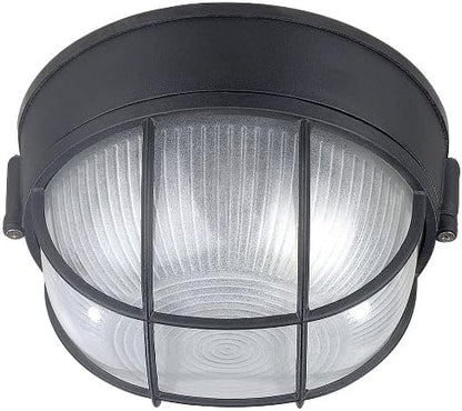 Canarm 1-Light Oudoor Lantern, Black Finish with Frosted Glass Shade, Durable Wet-Rated Outdoor Lighting for Porch, Patio and Outdoor Entryway