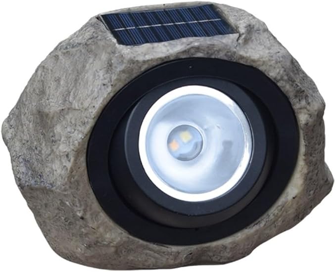 IP65 Waterproof Solar Stone Light for Garden Pathway and Patio Outdoor Lighting Featuring Solar Powered LED and Two Adjustable Lighting Modes