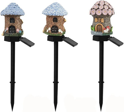 Ulalaza 2PCS Garden Solar Lights Multi-Color Changing LED Flower Stake Light Decorative Landscape Lawn Yard Outdoor Lights The Length is About 70 * 140 * 430mm/3 * 6 * 17inch Sold as Two as Shown