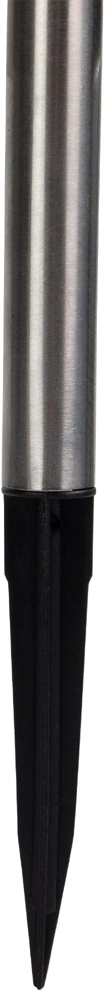 Northlight Set of 4 Stainless Steel Solar Powered LED Pathway Markers, 15"