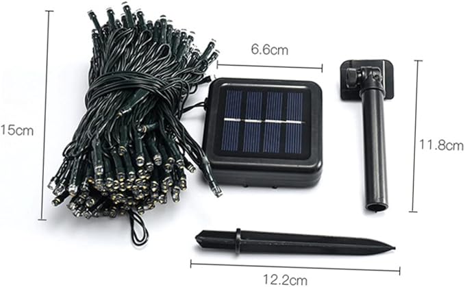 Lurrose 2sets Led Bead Solar String Lights Outdoor Garden Decor for Trees Christmas Wedding | Lumora