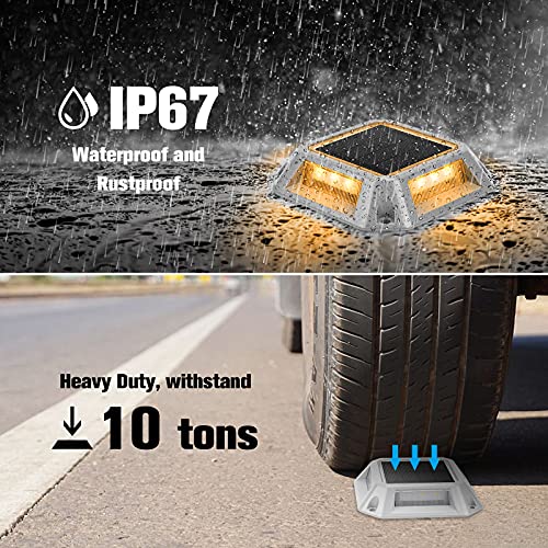 VOLISUN Solar Outdoor Driveway Lights Dock Deck Step LED Lights 8-Pack