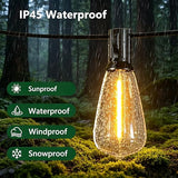 120FT Outdoor String Lights ST38 LED with Remote Waterproof Dimmable