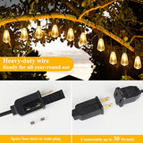Brightever 50FT Outdoor String Lights 27 Bulbs, Waterproof Patio Lights (Pack of 2)
