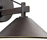 Kichler Ripley 9" 1 Light Outdoor Wall Light in Olde Bronze® | Lumora