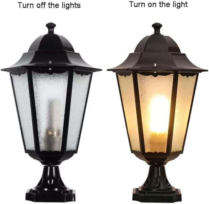 European Style Wall Lights Outdoor Landscape Post Head Light Fixture Exterior Garden Courtyard Yard Patio Column | Lumora