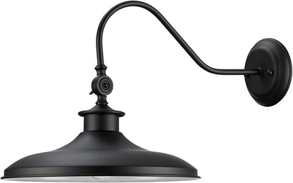 GLOBE Electric 44095 Aedan 1-Light Swivel Wall Sconce, Black Finish
