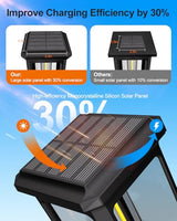 Tenmiro Solar Pathway Lights Outdoor 4 Pack, Bright Solar Garden Lights