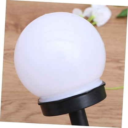 Alipis 2pcs Solar Lawn Lights Waterproof Solar Garden Path Lights Warm White Outdoor Landscape Ground Plug Lighting for Courtyard and Patio