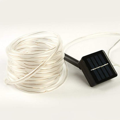 Solar String Lights, Solar Rope Light, 40FT 8 Modes 100 LED Outdoor Lighting Rope, Waterproof Copper Wire Rope String Light for Outdoor Indoor Home Garden Patio Parties(Green)