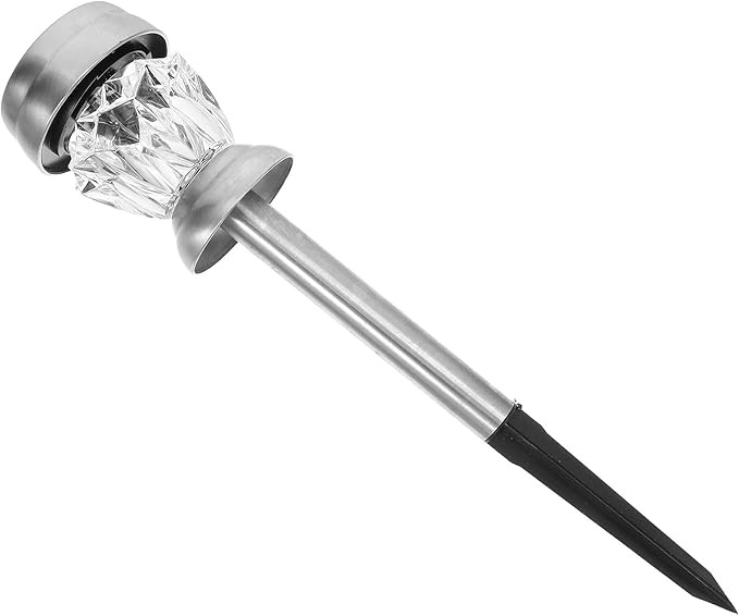 Solar Diamond-Shaped Lawn Light LED Outdoor Garden Light Waterproof Solar Pathway Lamp for Yard Landscape, 1pcs