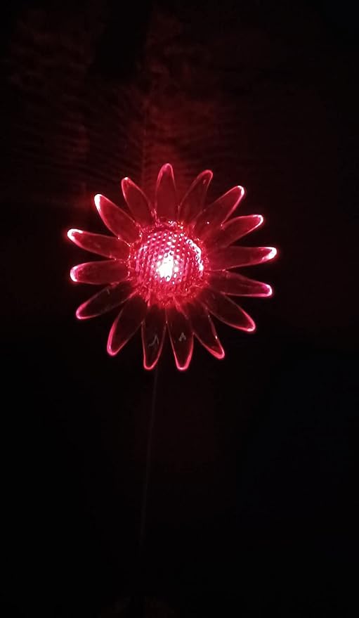 Starry Illuminate 2 PCS Solar Color Changing Style Garden Stake Light Pathway Stake Light (Sun)