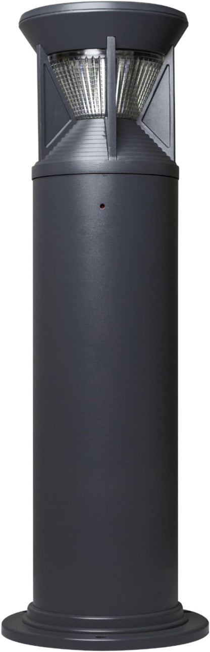 KASTLITE Dusk to Dawn Solar LED Bollard Light - 2W, 3000K Warm White Light, 266 Lumens, All-in-One Design, 18 Hour Run Time, Replaceable LiFePO4 Battery, for Pathways and Walkways