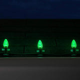 Wintergreen Lighting Set of 50 C7 OptiCore Green Outdoor Christmas Lights - Commercial Grade LEDs for Outside, St. | Lumora