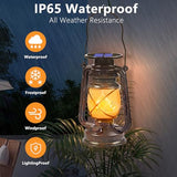 Solar Lanterns Outdoor Waterproof, 4 Pack Vintage LED Hanging Lights