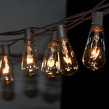 10Ft Outdoor String Lights Waterproof, Hanging Patio Lights with 11 Edison Bulbs (1 Spare), ST40 Vintage Edison | Lumora
