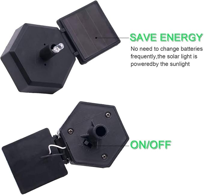 Ulalaza Outdoor Solar Lights Owl Shape Solar Powered LED Lamp Waterproof Garden Lights Stake Lights for Walkway