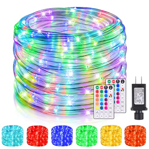 Nazuwke 99Ft LED Rope Lights Outdoor, String Light for Outside Waterproof