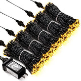 JMEXSUSS 500 LED Warm White Christmas Tree Lights Plug in