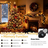 Chuya Christmas Tree Lights Outdoor Indoor String Lights,1000 LED 328FT