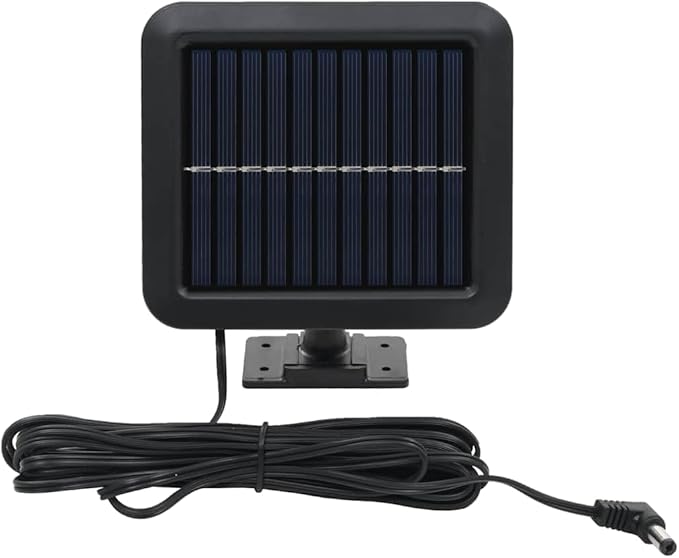Solar Lamp Outdoor, Black ABS, Rectangular, Motion Sensor, Water Resistant, Energy Efficient LED Light for Garden, Patio, Pathway, Balcony Lighting, 3.7V, Matte Finish