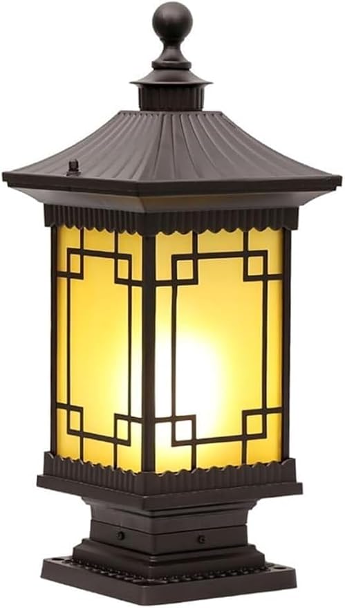American Style Villa Garden Lights Lawn Vintage Outdoor s Pillar C Lamp Exterior Courtyard Gate Landscape Column | Lumora
