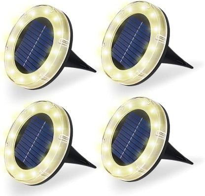 Ulalaza 2Pcs Solar Decking Lights RGB+ Changing Solar Step Lights Outdoor Waterproof Stair Lights for Fence, Deck Patio, Front Door, Stair, Yard & Driveway Path Warm White