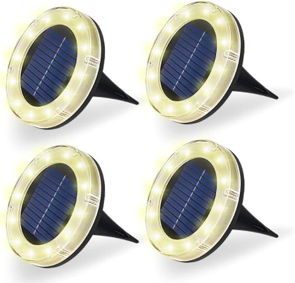 Ulalaza 2Pcs Solar Decking Lights RGB+ Changing Solar Step Lights Outdoor Waterproof Stair Lights for Fence, Deck | Lumora